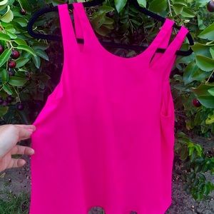 Hot Pink flowy top